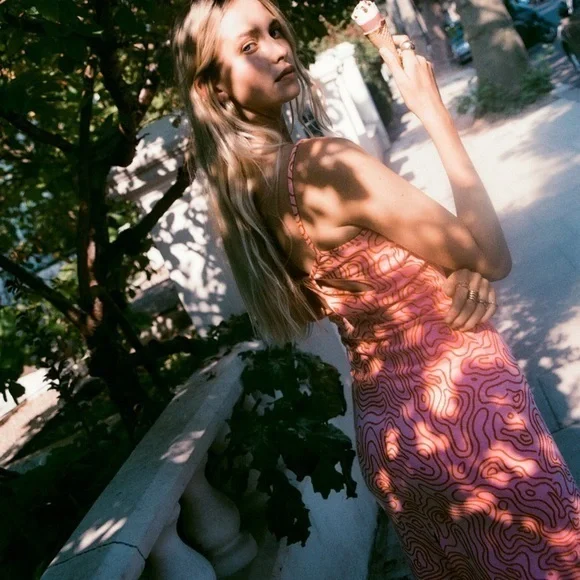 ZARA JACQUARD MIDI DRESS - Picture 3 of 8